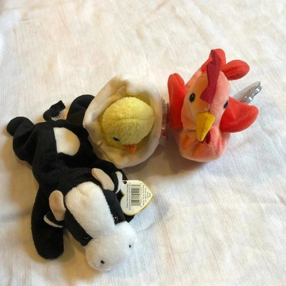 3 pieces lot of Vintage Ty Beanie Babies - Picture 2 of 3